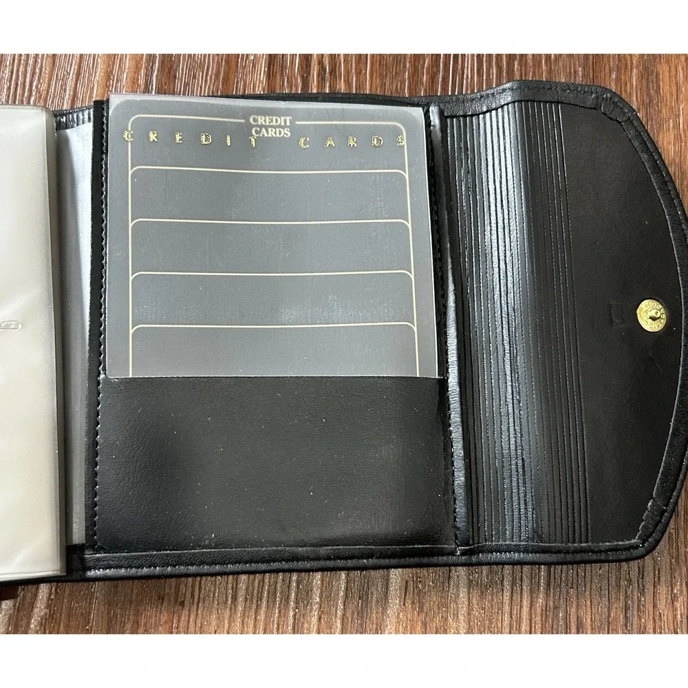 Vintage ROLFS Leather Wallet Made in‎ USA Cowhide Handcrafted Credit Card NEW